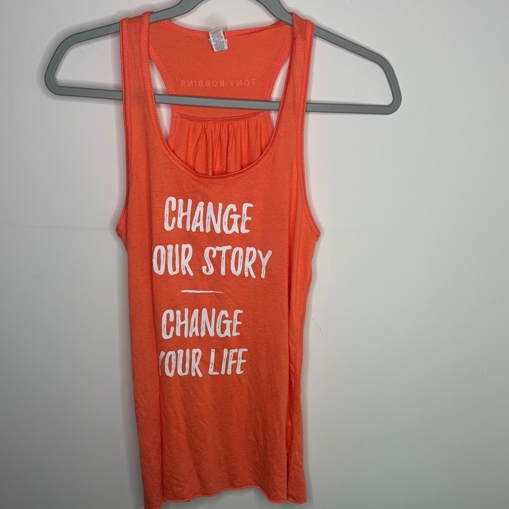 Tony Robbins inspirational tank top size L VGUC